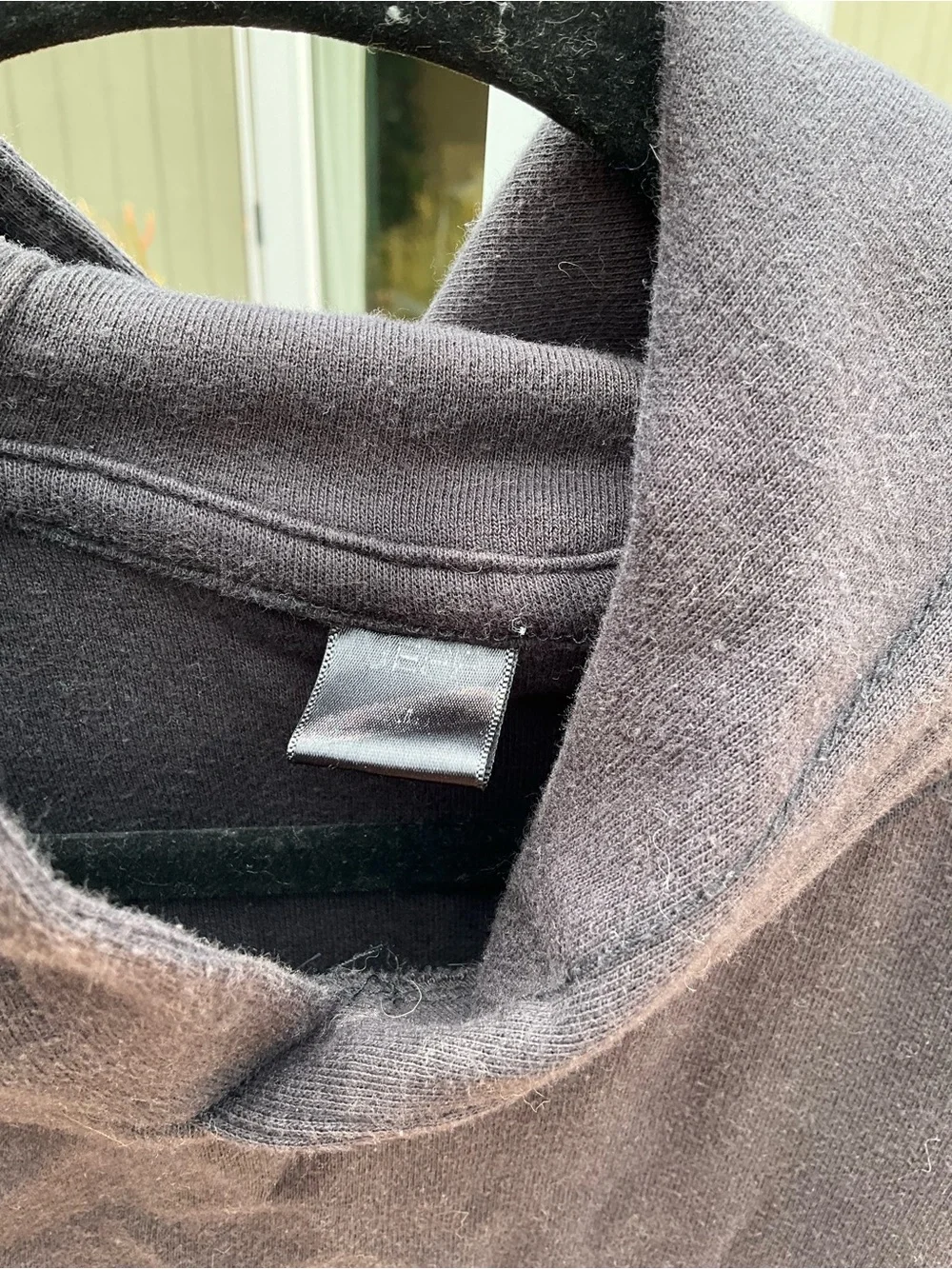 Men's Crewneck Hoodie Sweater in Black